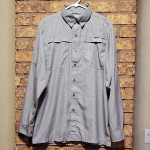 Habit Outdoors Men's Gray Button Down Size M